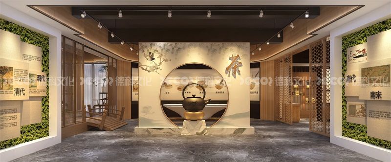 茶酒文化展覽館設(shè)計中是否有茶酒文化的戶外休閑區(qū)域？