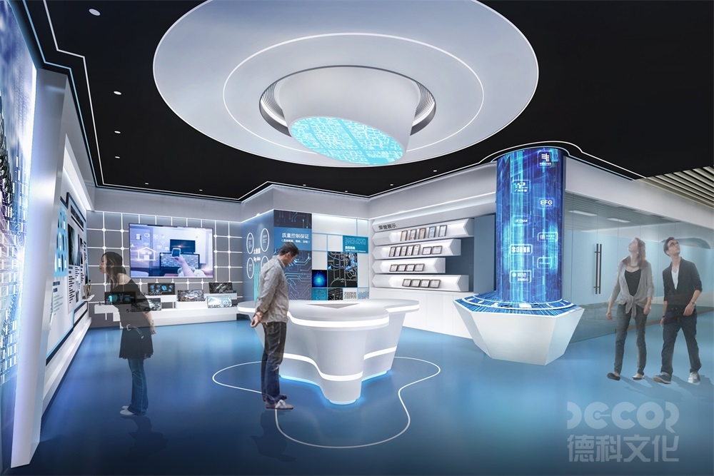 專業(yè)企業(yè)展廳設計公司如何設計展廳的天花板？